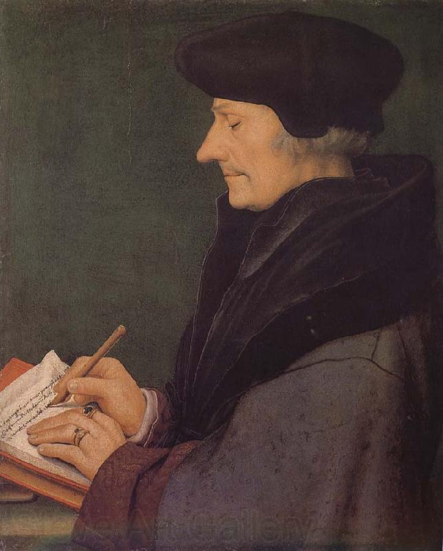 Hans Holbein Erasmus portrait Spain oil painting art